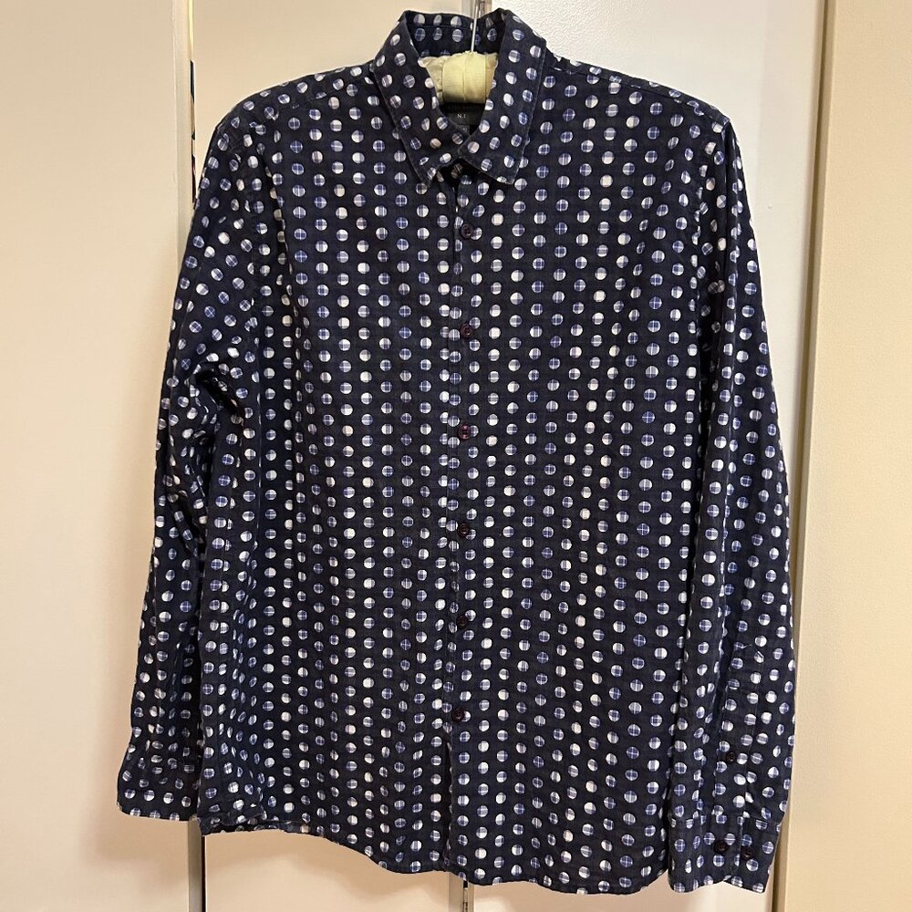 Peter Werth London Men's Long Sleeved Button Down Size M